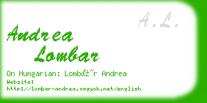 andrea lombar business card